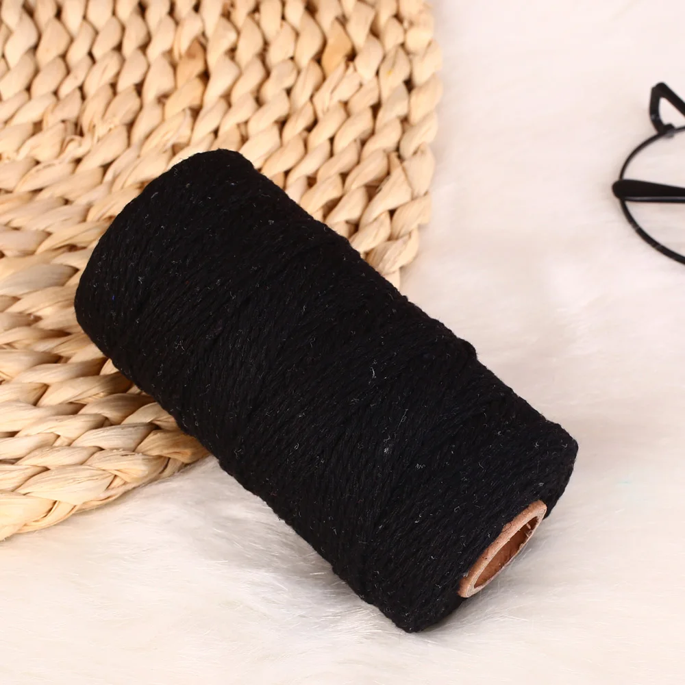 Хлопковое плетение из веревок веревка практичная 100 ярдов подарочная упаковка Artisan String Macrame Artisan Свадебная