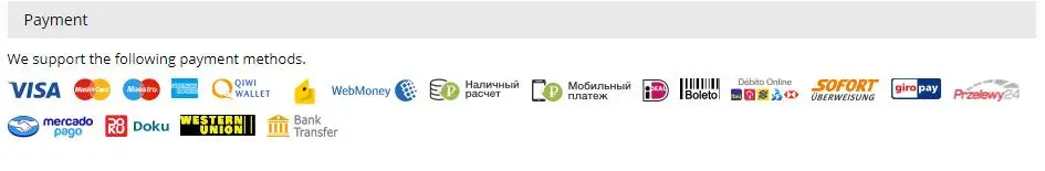 

Ссылка на оплату стоимости доставки