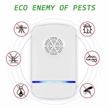 

5W Electric Fly Trap Ultrasonic Pest Repeller Mosquito Repellent Traps Mice Rat Rodent Anti Moustique Pest Reject Control Insect