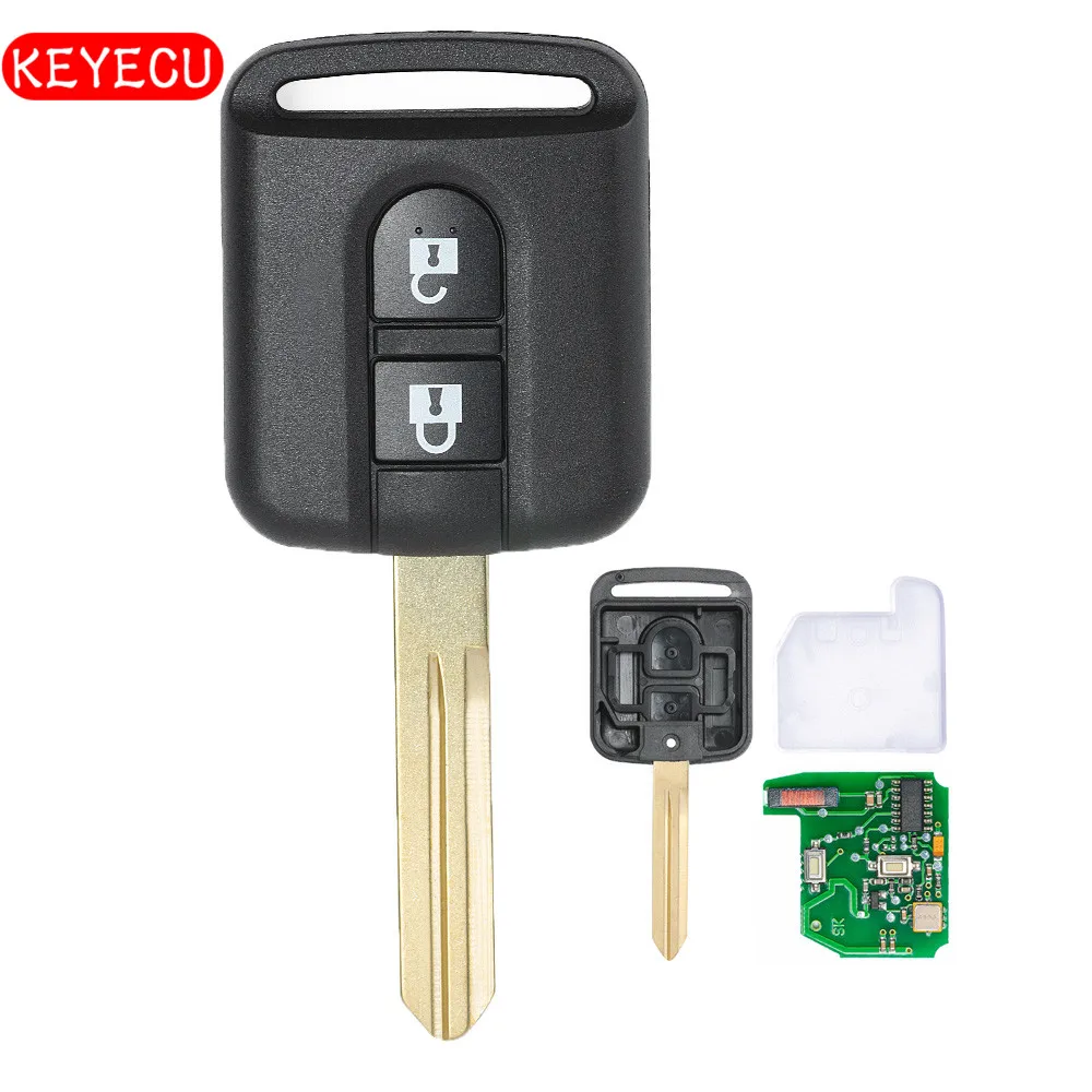 key nissan button keyecu pcf7946 qashqai 433mhz fob navara micra chip remote 2003