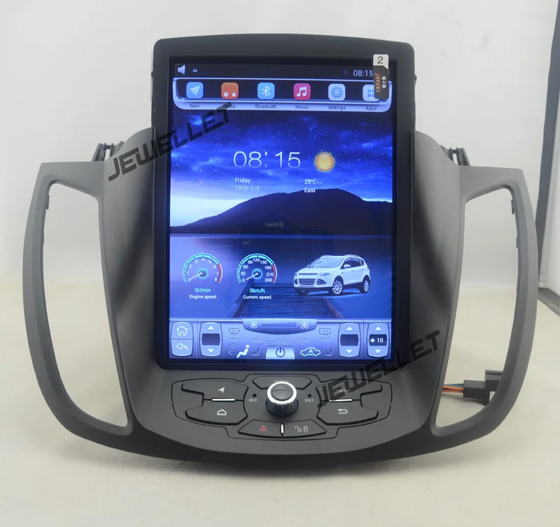 

10.4" tesla style vertical screen quad core Android 6.0 Car GPS video player Navigation for ford kuga Escape C-max 2013-2016