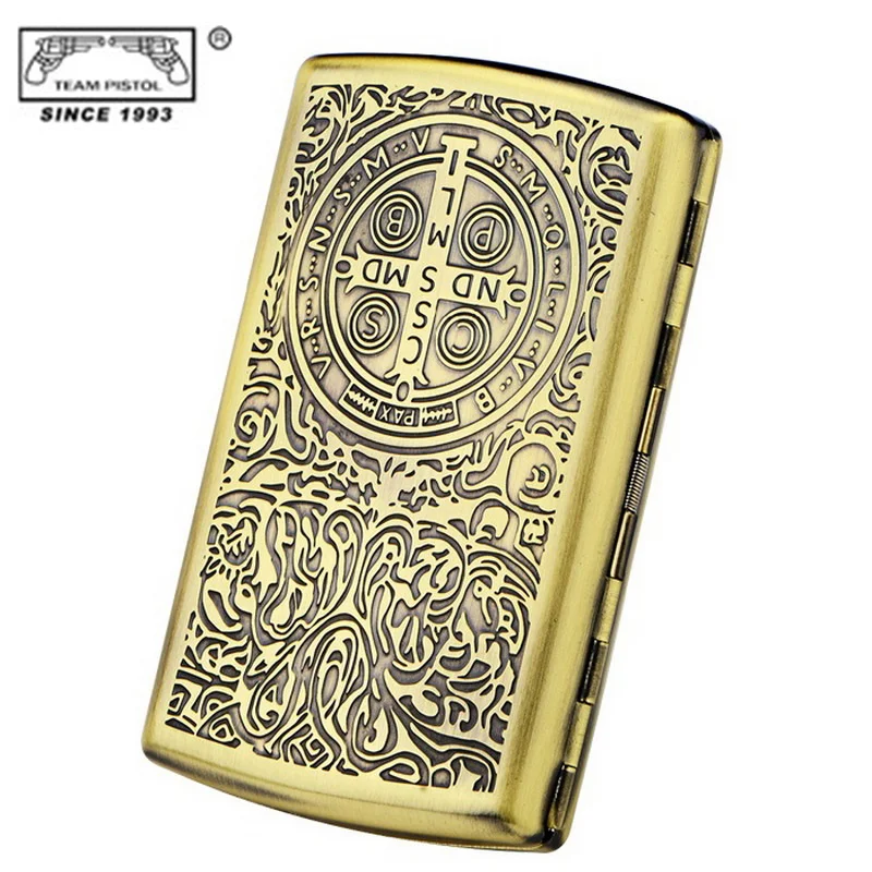 

EDC Outdoor Storage Container High Quality Pure Copper Cigar Metal Cigarette Case 2017 Tobacco Portable Collection Box