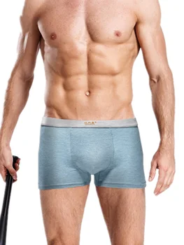

4 PCS Male Boxer Shorts Set Bulge Pouch Panties Plus Size Underwear Cotton Trunks Sexy Breathable