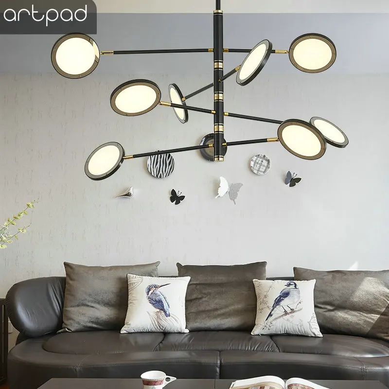 

Nordic Designer Art Ceiling Lamp 360 Degree Rotatable Adjustable Ceiling Light LED Lighting for A Bedroom Living Room Dining