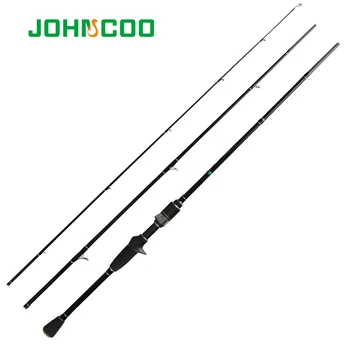 

JOHNCOO 2.1m Carbon Casting Rod L Power 2-10g 3 Sections Trout Fishing with K serise Rings Stream Tod Fast Action Spinning Rod