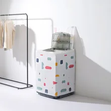 Цветочный стиральная машина пылезащитный чехол водостойкий Чехол защитный Пылезащитный Чехол для барабана откидная крышка для стирки на молнии