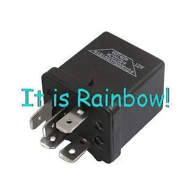 

Free Shipping 15mm Mounting Rail Auto Vehicle Car Relay 5 Terminal NO NC 12VDC 30A