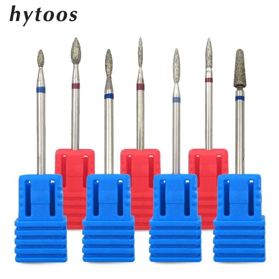 

HYTOOS 3Pcs/lot Diamond Nail Drill Bit 3/32" Rotary Burr Cuticle Clean Manicure Cutters Drill Accessories Nail Mills Tool
