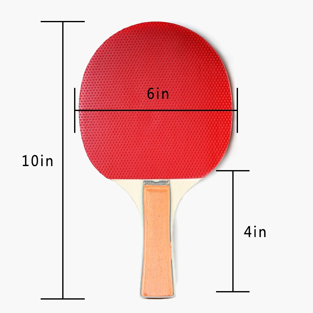 Новинка 2 шт./компл. ракетки для настольного тенниса ракетка для пинг-понга с длинной/короткой ручкой, комплект теннисных ракеток с шариками+ сумка