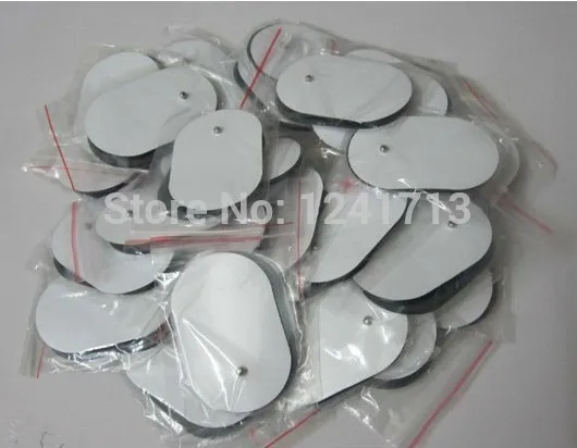 

Freeshipping 50PCS Oval shape TENS EMS Electrode Pads For Electronic Full Body Slimming Massager