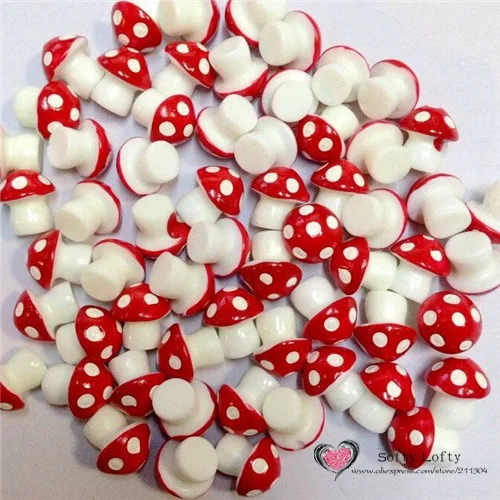 Colorful Mushrooms Pvc Mini Figures 6pcs - 1