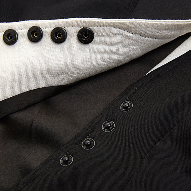 2019 Women's Spring and Summer New OL Black and White Serrated Edge Shoulder Padded Waist Suit Small Jacket Patchwork Coat