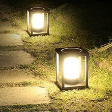 Thrisdar E27 Современный наружный колонковый Post светильник лужайки Алюминий Пейзаж сада балкон вилла световой столб Водонепроницаемый Стигма-лампа