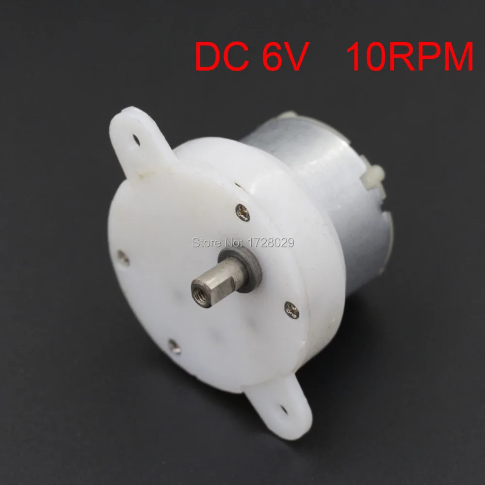 

DC 6V 10RPM JS-4 Plastic Shell Speed Reducer Gear Motor 6V Gear Box Motor