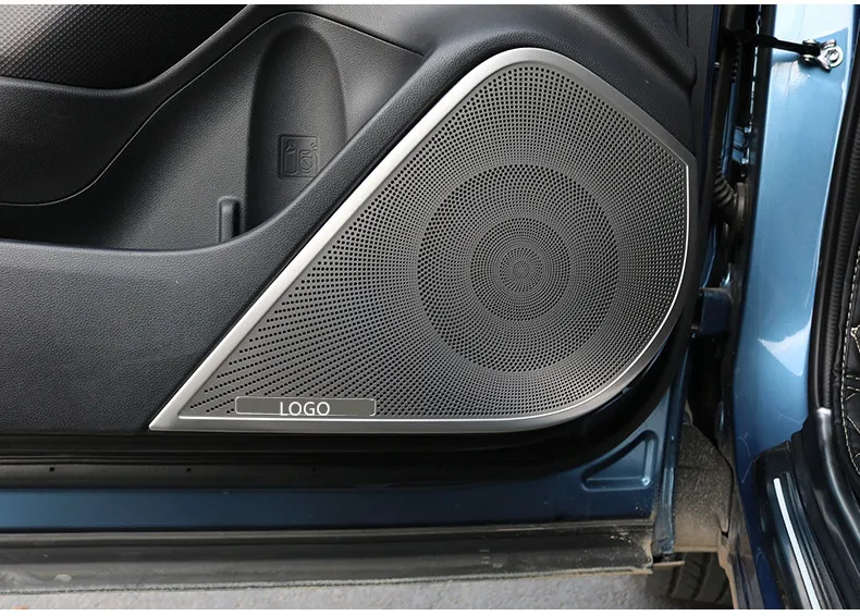4 шт./компл. двери из нержавеющей стали интерьер громкоговоритель крышка отделка рамки для Subaru Forester AA499