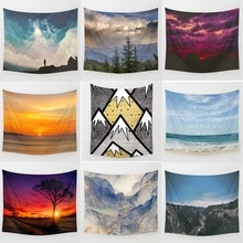 Forest tapestry beauty landscape dusk tree large tapestry Wall Hanging Printed home decoration tapestry wall hanging forest tree print tapestry