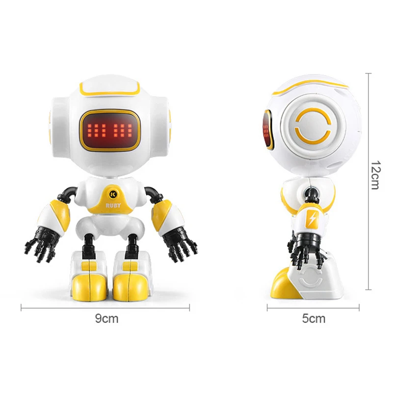 Mini Interactive Robot Action Toy Figures Electronic Intelligent Robot Action Figure Toys for Children Gifts Mini Interactive Robot Action Toy Figures Electronic Intelligent Robot Action Figure Toys for Children Gifts