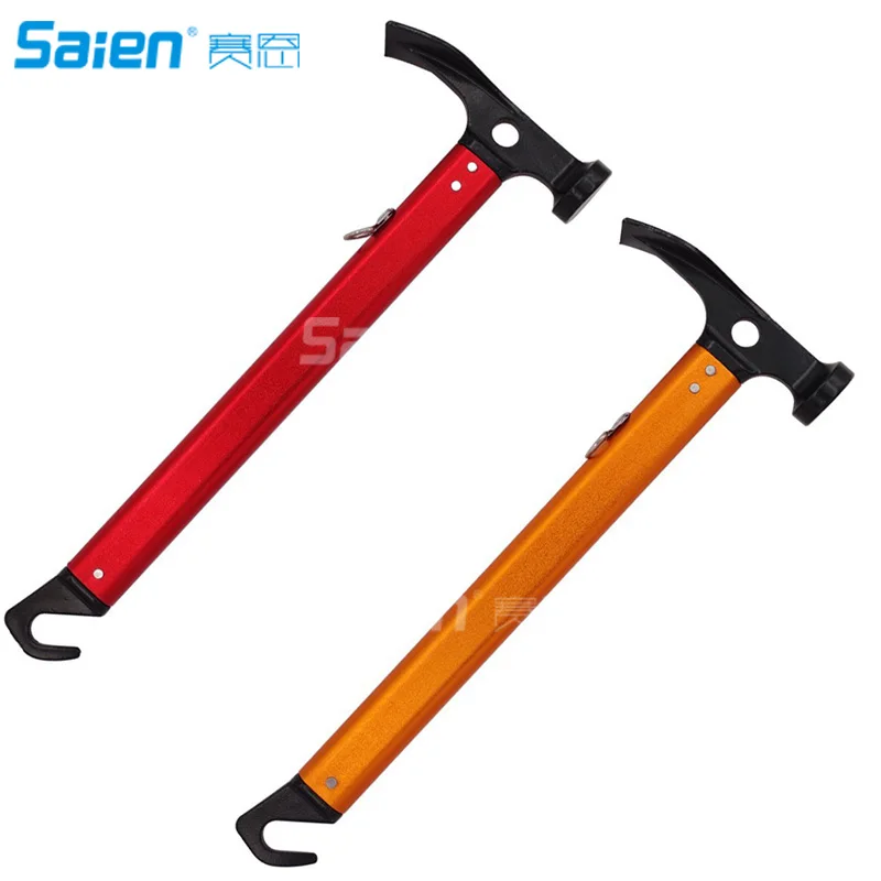 

Camping Tent Hammer Lightweight Outdoor Multi-function Hammer Aluminum Hammer with Tent Stake Remover for Rain Fly Tent