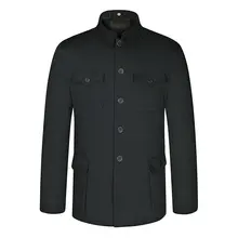 XIU LUO весенний китайский этнический мужской черный Мао костюм пиджак блейзер туника костюм элегантный Чжуншань пальто Masculinity Размер 3XL