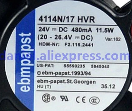 4114N/17HVR 24 V 12038 4 линии немецкий ebm high-end оборудование вентилятор