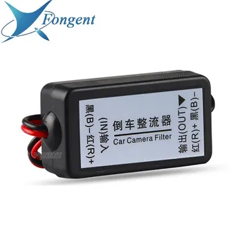 

1pc 12V DC Power Relay Capacitor Filter Connector Rectifier for Car Rear View Backup Camera Rectifier Auto Car Camera Filter