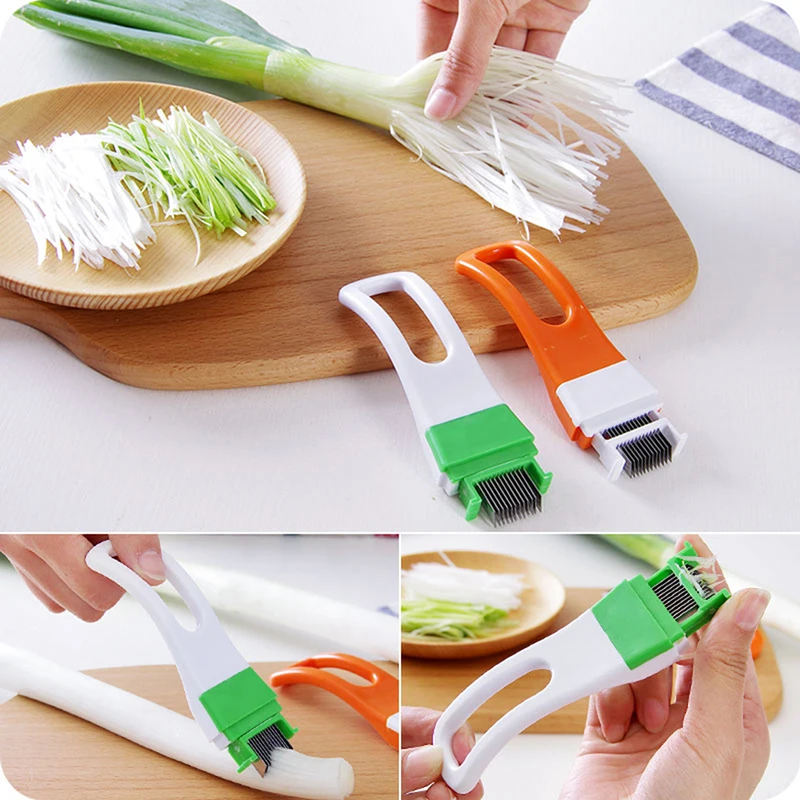 1pc Onion Vegetable Cutter slicer multi chopper Scallion Kitchen knife