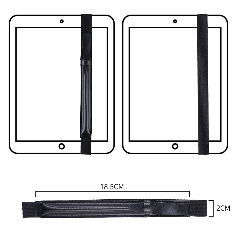 1 шт. универсальный чехол для сенсорных ручек из ПУ, держатель для карандашей, портативный чехол для планшета с защитой от царапин, одноцветные кожаные сумки