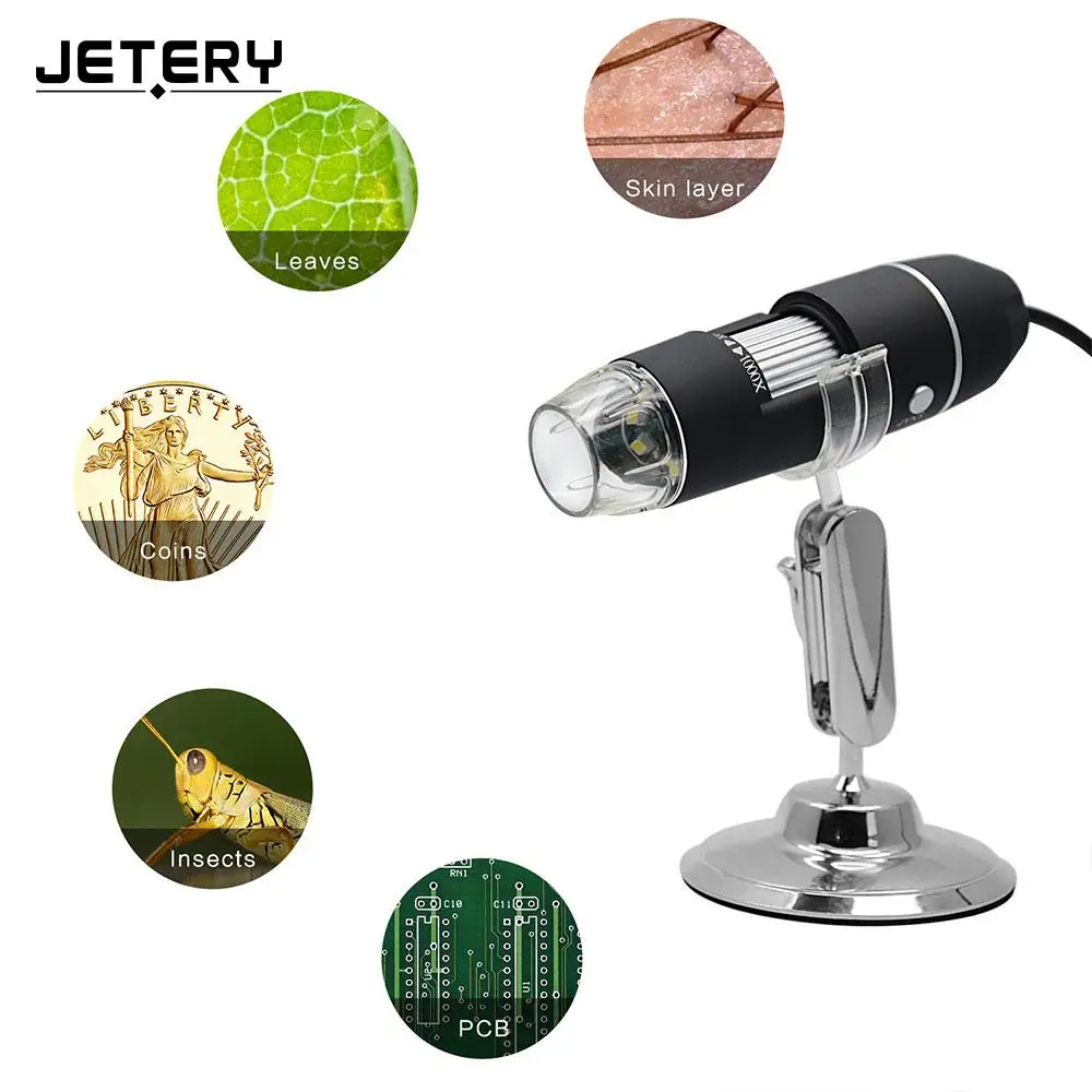 

Endoscope Hand Held Endoscope Monitoring Ear Cleaning Tool 8LED Black Durable Digital Microscope Practical Mobile Phones