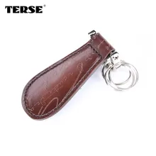 TERSE_Factory price handmade vintage shoehorn top genuine leather Shoe Care kit custom logo/ colors factory to customer OEM ODM