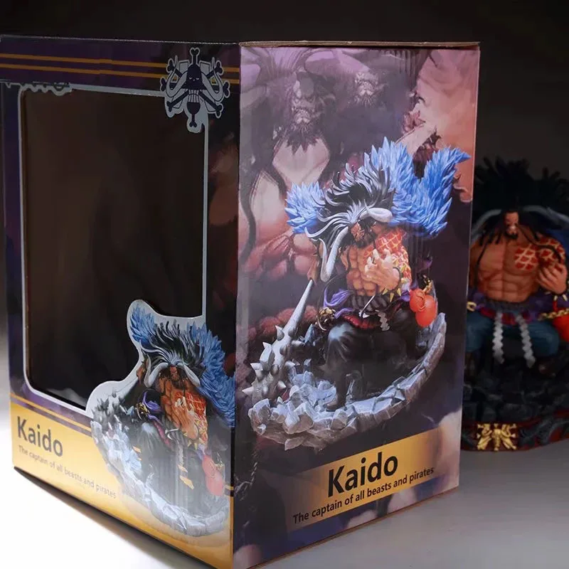 Аниме One Piece четыре императора Пираты Kaido Battle Ver. GK ПВХ экшн Фигурка Статуя