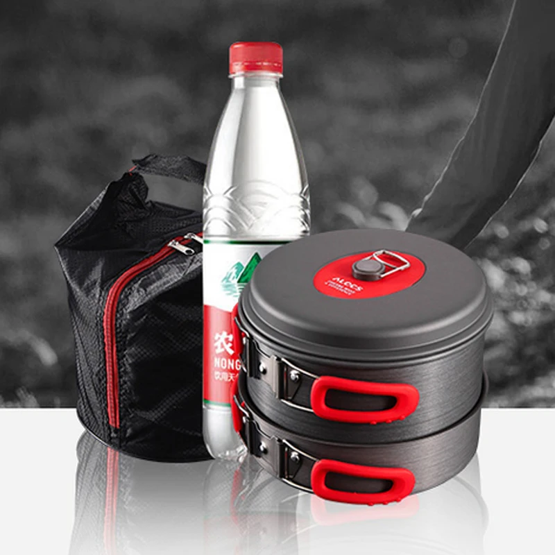 PortableOutdoorCookingToolPicnicBBQPotPanPlateCupSet