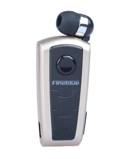 Fineblue F910 Портативный Бизнес Мода беспроводной Bluetooth наушники гарнитура в уши - Цвет: Gold