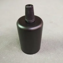 10 шт./лот D37xH59 E27plastic держатель для лампы+ D40xH60mm черный металлическая шпуля+ кабель замок для pandent лампы для осветительных приборов