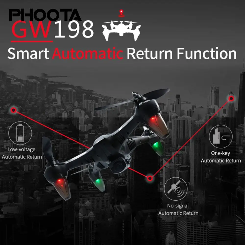 5G WiFi FPV HD 1080 P дистанционный Дрон GPS бесколлекторный Дрон HD 1080 P Пульт дистанционного управления бесщеточный мотор Hover HD 1080 P дистанционный Квадрокоптер