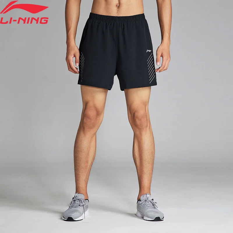 

Li-Ning Men Running Shorts AT DRY Breathable Regular Fit 91.1% Polyester 8.9% Spandex LiNing Sports Shorts AKSN249 MKD1567