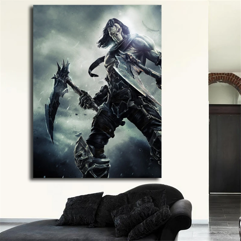 Darksiders Death анимированные персонажи обои холст картина печать гостиная домашний