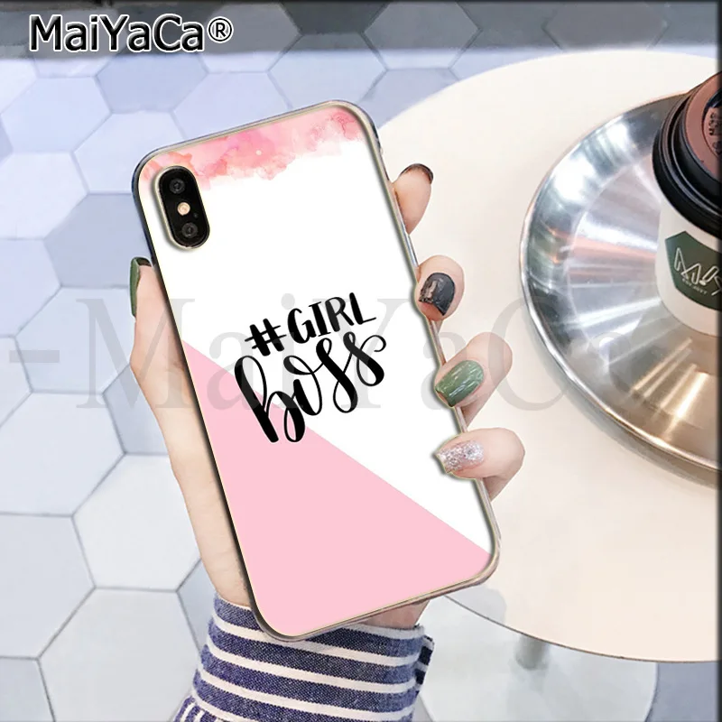 MaiYaCa Boss Girl Lady роскошный модный Чехол для мобильного телефона для Apple iPhone 8 7 6 6S Plus X XS max 5 5S SE XR Чехол для мобильного телефона - Цвет: 2