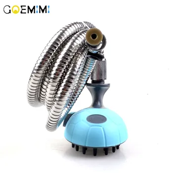 

Pet Shower Sprayer Pet Bathing Tool for Dog Combines Handheld Bathe Shampoo Massage with 4 Hose Adapters Indoor Outdoor Use