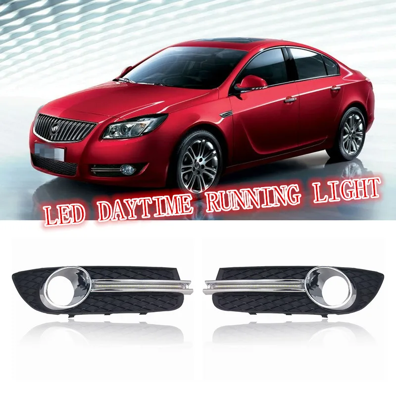 2 шт./компл. светодиодные дневные ходовые огни DRL для автомобиля Buick Regal OPEL INSIGNIA 2009