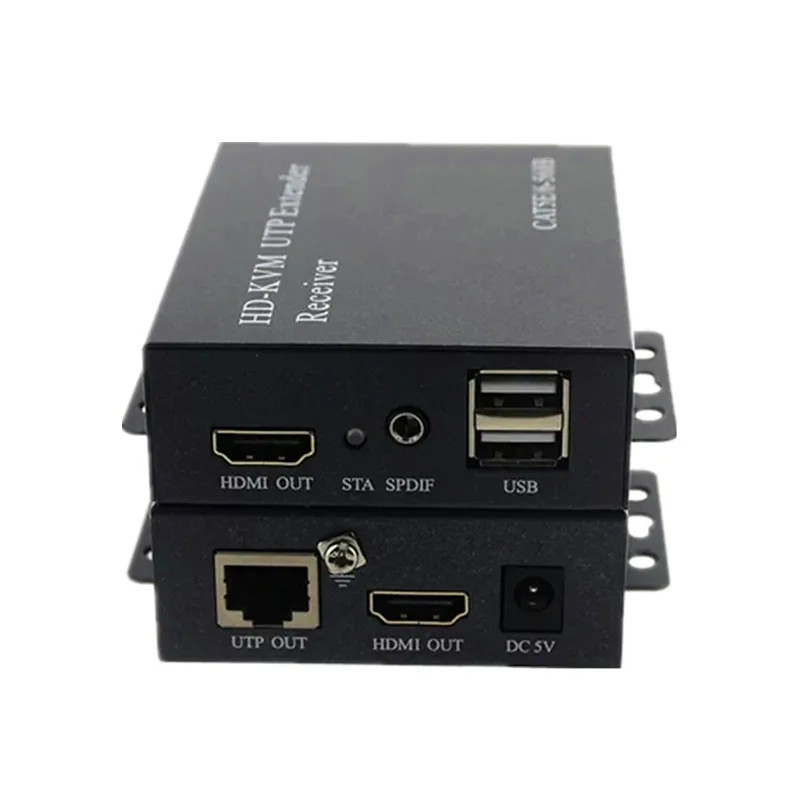 ZY HT208KM 200 м без потери задержки USB HDMI от CAT5e CAT6 KVM расширитель Поддержка Loop Out & стерео