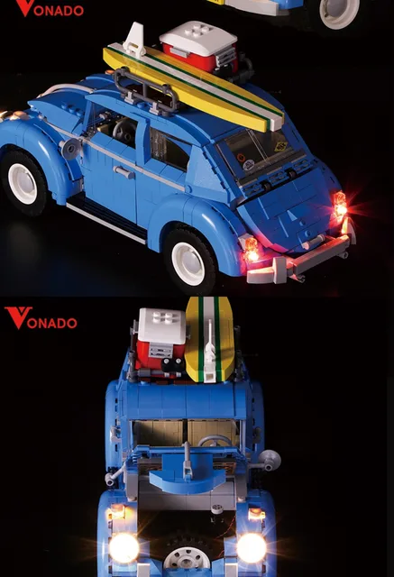 Blocks Volkswagen Beetle Brick Volkswagen Beetle Beetle Building Bricks Kit 10252 Aliexpress