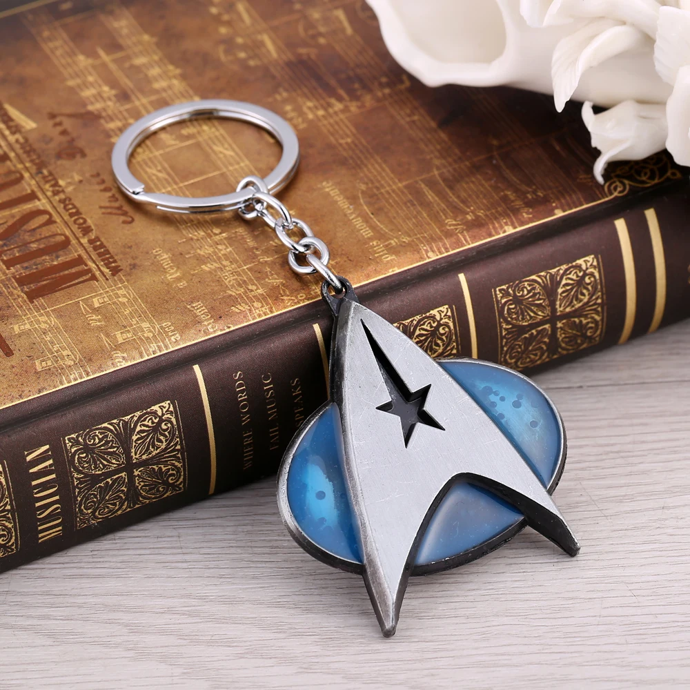 

Star Trek Keychain Star Pendants Keychains Men Key Chain Chaveiro Key Ring High quality Jewelry