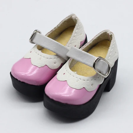 Высокое Качество 6,3 см обувь костюм для 50 см 1/4 BJD кукла обувь мини обувь аксессуар подарок - Цвет: Pink