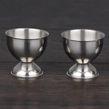 4 шт./компл. из нержавеющей стали мягкая вареная Подставка для яйца Западная еда одинарная поддержка небольшой емкости соус настольная чашка кухонный инструмент YYY9780