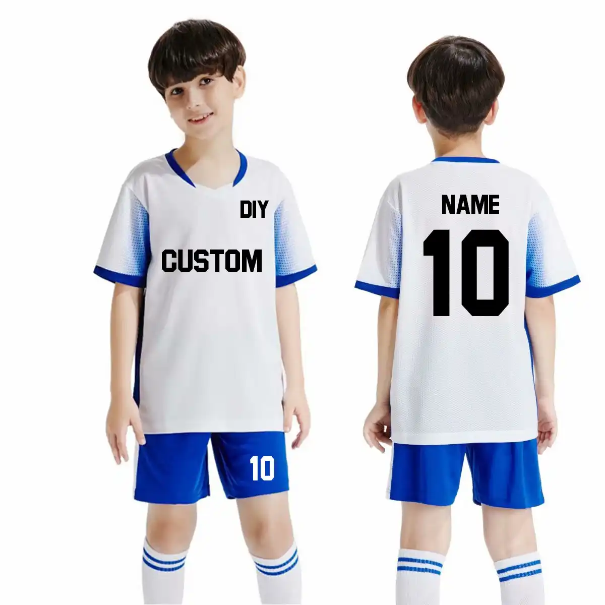 Youth Kids Soccer Jerseys Set Uniforms 