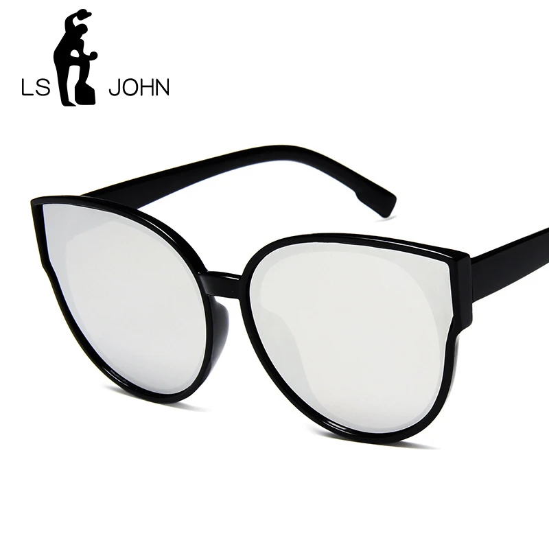 LS JOHN Vintage Sunglasses Women Cat Eye Sunglasses Sexy Summer Red Sun Glasses for Female Brand Designer Eyewear UV400