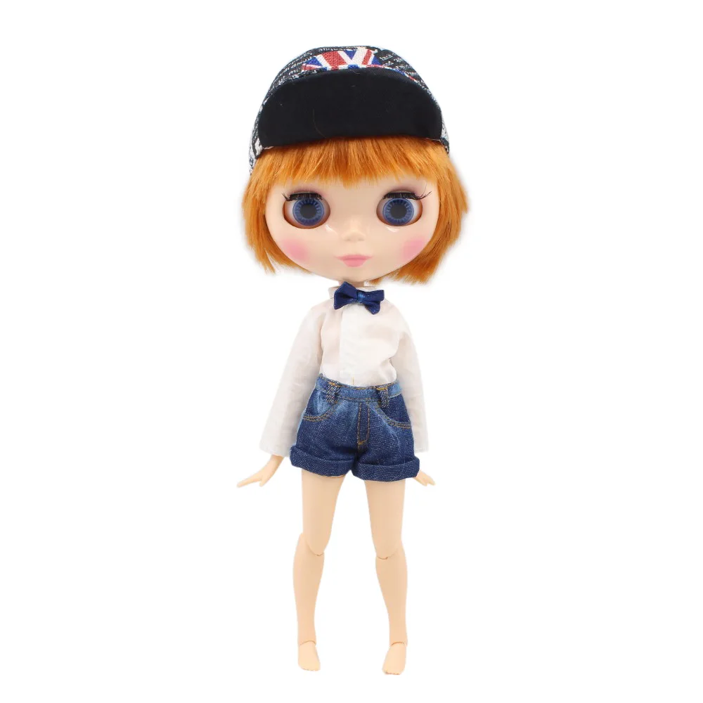 Фабрика Блит куклы 1/6 bjd мальчик тела BL0145 orange короткие волосы jojnt совместный 30 см