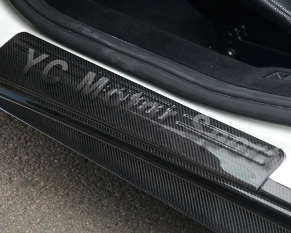 Автомобильные аксессуары сухой углеродного волокна порога 2 шт. подходит для 2010- F458 Italia купе и паук Kick шаг Панель порога