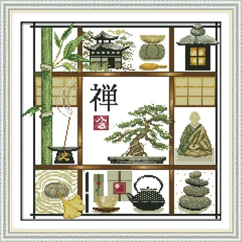 

Buddhist (2) DMC Cross Stitch Pattern DIY Needlework 14CT 11CT Counted Cross Stitch Kits for Embroidery Cross For Home Decor