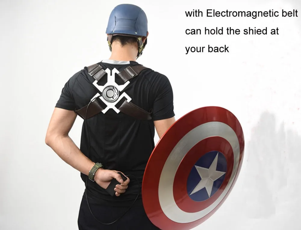 

CATTOYS Captain America 1:1 ABS Shield with WEARABLE Electromagnetic Belt COOL